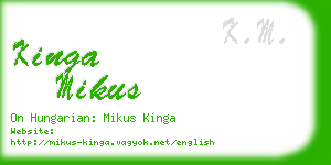 kinga mikus business card